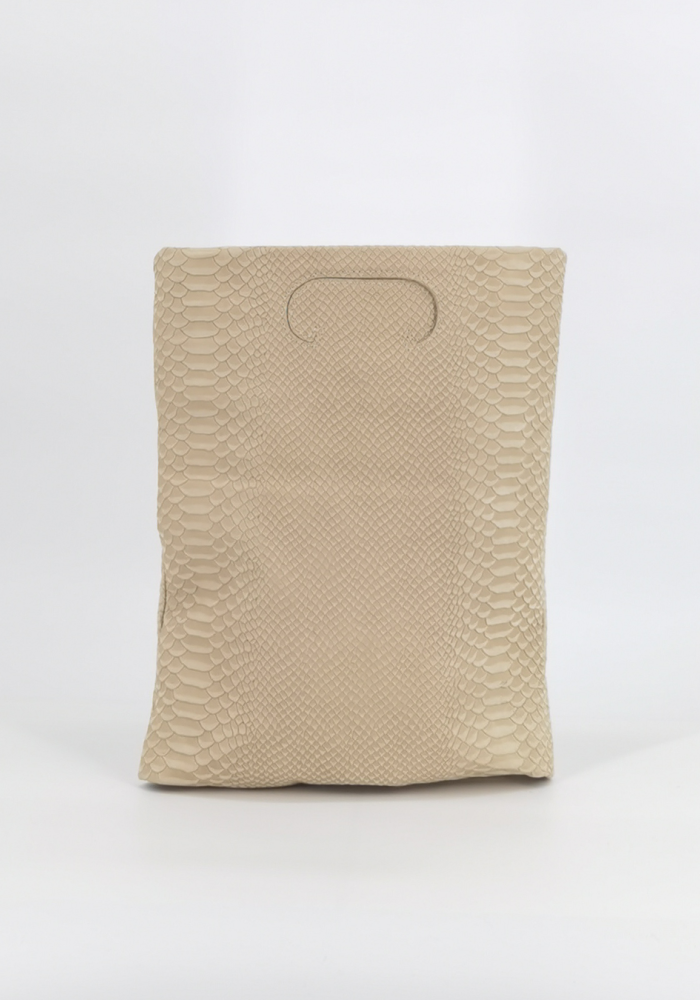 Ledertüte Schlange sand