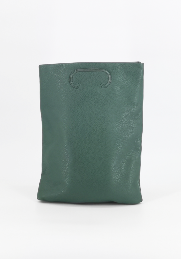 Ledertüte grün